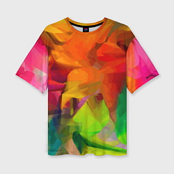 Женская футболка оверсайз Color pattern Fashion 2024