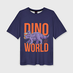 Женская футболка оверсайз Dino World