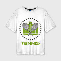 Женская футболка оверсайз TENNIS Теннис