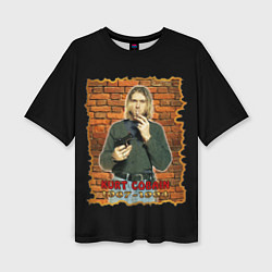 Женская футболка оверсайз Kurt Cobain 1967 - 1994
