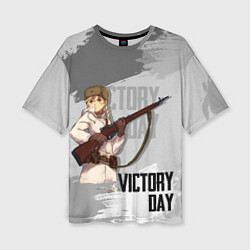 Женская футболка оверсайз Victory day