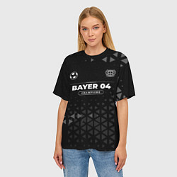 Футболка оверсайз женская Bayer 04 Форма Champions, цвет: 3D-принт — фото 2