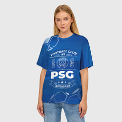 Футболка оверсайз женская PSG FC 1, цвет: 3D-принт — фото 2