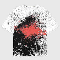 Футболка оверсайз женская Черное золото и красный Коллекция Get inspired! Fl, цвет: 3D-принт