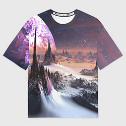 Футболка оверсайз женская Cosmic fantasy art, цвет: 3D-принт