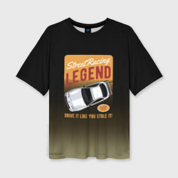 Женская футболка оверсайз Legend Car