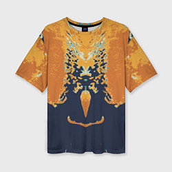Женская футболка оверсайз Абстрактный,цветной узор Abstraction