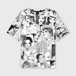 Женская футболка оверсайз Nana pattern