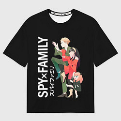 Футболка оверсайз женская Spy Family Семья Шпиона, цвет: 3D-принт