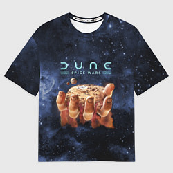 Футболка оверсайз женская Dune: Spice Wars рука и песок, цвет: 3D-принт