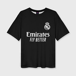 Женская футболка оверсайз Real Madrid Vinicius Jr Реал Мадрид Винисиус