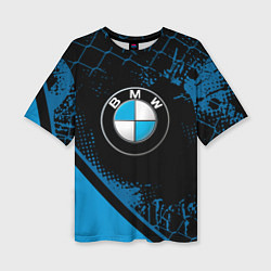 Женская футболка оверсайз BMW : БМВ ЛОГО