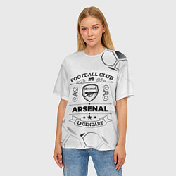 Футболка оверсайз женская Arsenal Football Club Number 1 Legendary, цвет: 3D-принт — фото 2