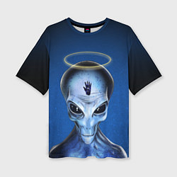 Женская футболка оверсайз Инопланетное существо