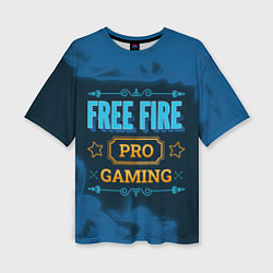 Женская футболка оверсайз Игра Free Fire: PRO Gaming