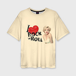 Женская футболка оверсайз NOSTALGIA FOR ROCK AND ROLL