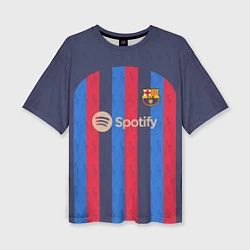 Женская футболка оверсайз Барселона 22-23
