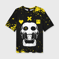 Женская футболка оверсайз Love Death and Robots Любовь Смерть и Роботы