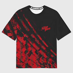 Женская футболка оверсайз Starship Troopers Mini logo