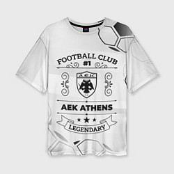 Женская футболка оверсайз AEK Athens Football Club Number 1 Legendary