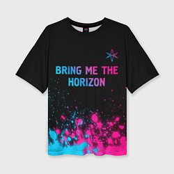 Футболка оверсайз женская Bring Me the Horizon Neon Gradient, цвет: 3D-принт