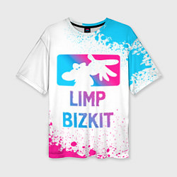 Футболка оверсайз женская Limp Bizkit Neon Gradient, цвет: 3D-принт