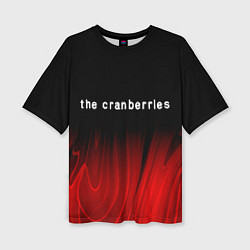 Женская футболка оверсайз The Cranberries Red Plasma