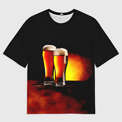 Футболка оверсайз женская Пивасик с Пенкой, цвет: 3D-принт