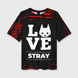 Женская футболка оверсайз Stray Love Классика
