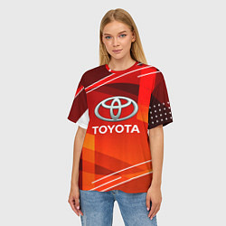Футболка оверсайз женская Toyota Abstraction Sport, цвет: 3D-принт — фото 2