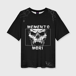 Женская футболка оверсайз SKULL - MOMENTO MORI