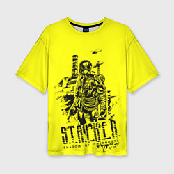 Женская футболка оверсайз STALKER Тень Чернобыля Альтернатива