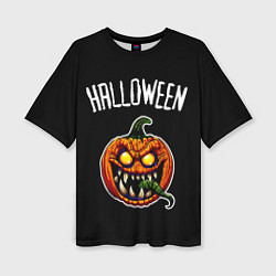 Женская футболка оверсайз Halloween - светильник Джека