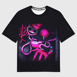 Футболка оверсайз женская Мамочка длинные ноги: Поппи Плейтайм, цвет: 3D-принт