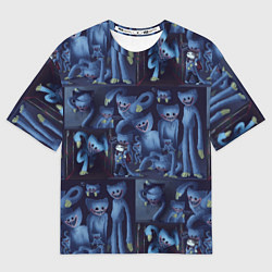 Футболка оверсайз женская Хагги Вагги паттерн, цвет: 3D-принт