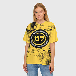 Футболка оверсайз женская Krav maga national wrestling emblem, цвет: 3D-принт — фото 2