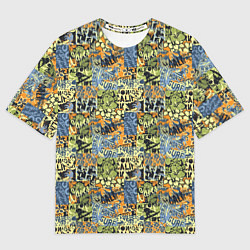 Футболка оверсайз женская Серфинг и волны, цвет: 3D-принт