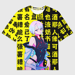 Футболка оверсайз женская Киберпанк: бегущий по краю, цвет: 3D-принт