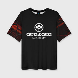 Женская футболка оверсайз Киберпанк - Arasaka Academy