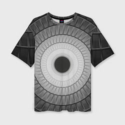 Женская футболка оверсайз Абстрактная спираль