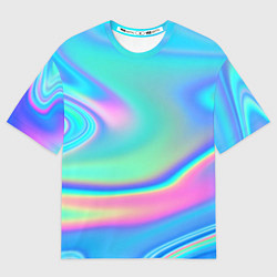 Футболка оверсайз женская Переливы цветов, цвет: 3D-принт
