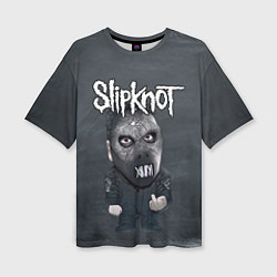 Женская футболка оверсайз Dark Slipknot