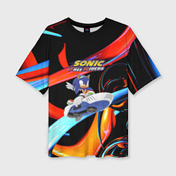 Женская футболка оверсайз Sonic Free Riders - Hedgehog