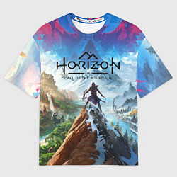 Футболка оверсайз женская Horizon call of the mountain keyart, цвет: 3D-принт