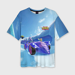 Женская футболка оверсайз Blaze the Cat - Team Sonic racing