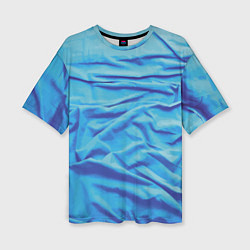 Женская футболка оверсайз Мятая ткань - fashion - wave