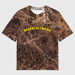 Футболка оверсайз женская Нейронные связи мозга, цвет: 3D-принт
