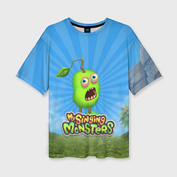 Женская футболка оверсайз My Singin Monsters - Зерномех