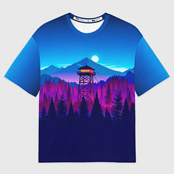 Футболка оверсайз женская Firewatch, цвет: 3D-принт