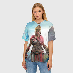 Футболка оверсайз женская Кассандра, цвет: 3D-принт — фото 2